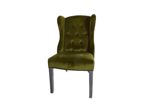 SALE Roxy Beistell-Esszimmerstuhl – Juke Charcoal 79 – Neue graue Beine – Ja, antike Nägel – Silberring