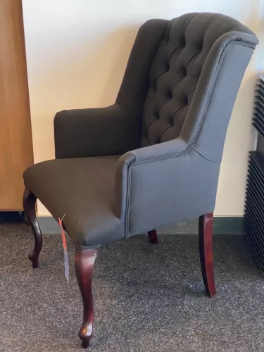 SALE Birmingham Arm Esszimmerstuhl – Luca Onyx 169 – Beine im Kolonialstil