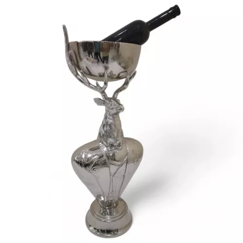 Hübscher Weinkühler mit Rentiermotiv, 25,5 x 25,5 x 76 cm