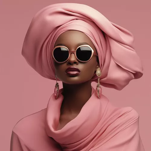 Woman in Pink 120x120cm