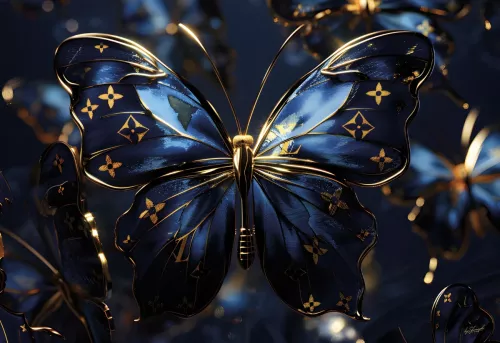 Blue Butterfly 160x110cm