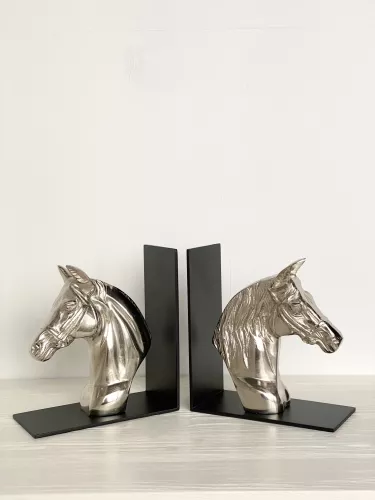 Bookend  Horse  Black/Nickel