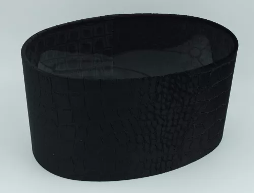 Falcon 20 Schwarz auf transparentem Zylinderoval