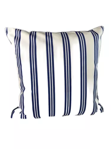 Kissen Streifen Blau 40x40cm