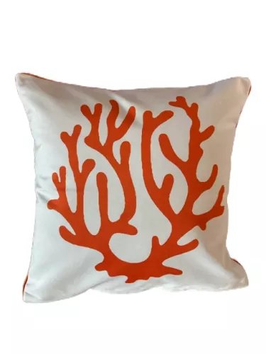 Kissen Koralle Beige 40x40cm