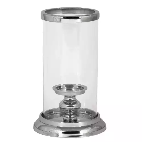 Kerze Hurricane Carlee 16x20x34cm silber