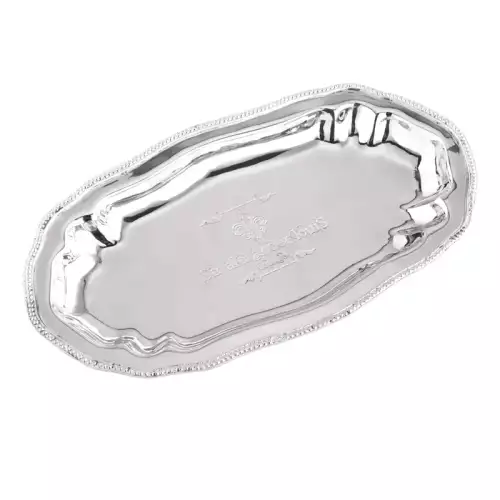 Tablett 26x14.5x2cm Klein Sal silber