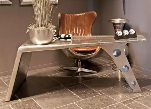 Hazenkamp Fachhändler Flugzeug-Schreibtisch Kenley 234x80x78cm (102320)