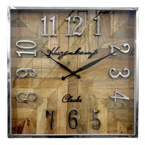 Wanduhr 51x5x51cm Quadratisch