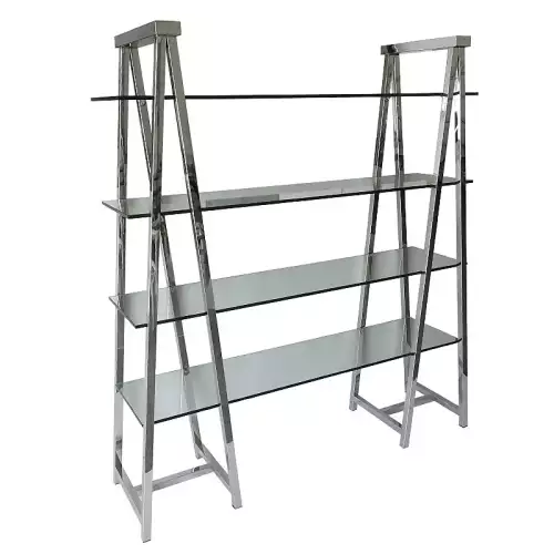 Vitrine Vermilion 150x46x174,5cm Silber