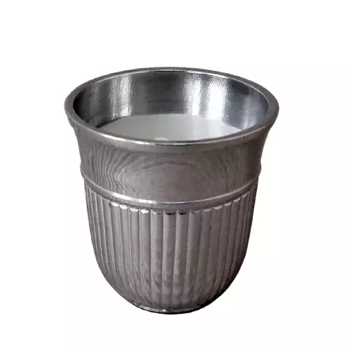 Teelichthalter 5x5x5cm mit Vanila Kerze klein