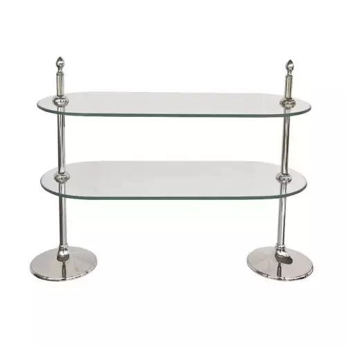 Ständer 2-Tier Talia 68x28x57cm silber