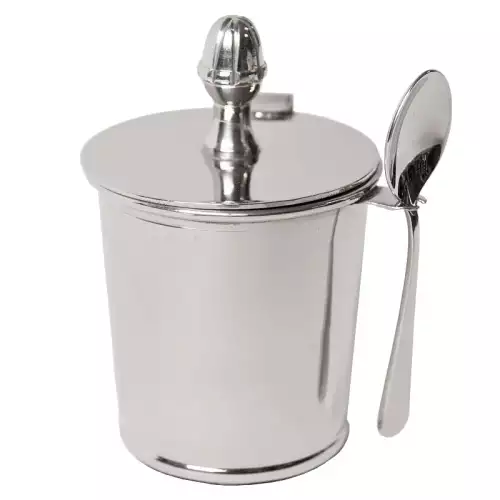 Marmeladentopf 9x8x13cm mit Löffel Ananas oben