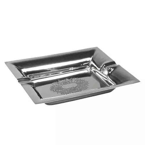 Aschenbecher 16.5x16.5x3cm Rechteckig Mit Jp Ätzen