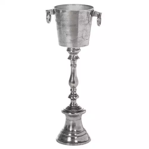 Standweinkühler 33x23x80cm Langes Rohmetall mit Griff