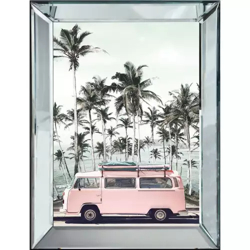 Rosa Bulli Seite 70x90x4,5cm