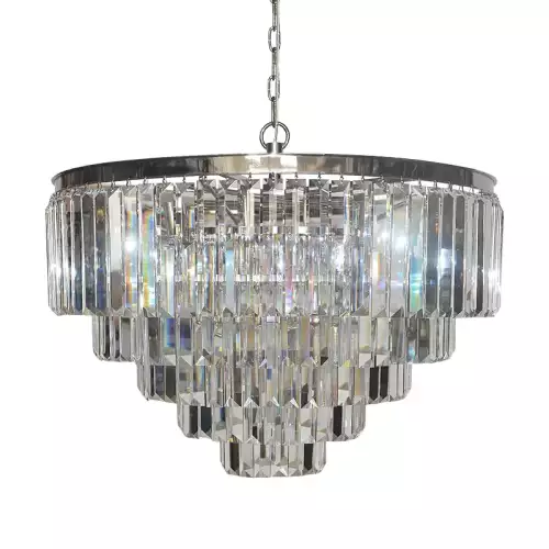 Ceiling Lamp 80x80x51cm Clear Crystal