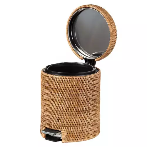 Hazenkamp Fachhändler Tretmülleimer Jada 23x23x30cm Natur (115164)