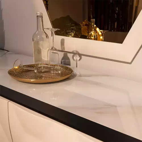 Hazenkamp Fachhändler Rundes Tablett Riya 30x30x2cm Croque (115070)