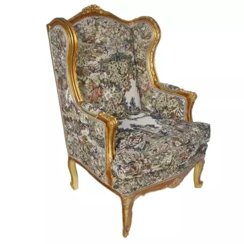 Ohrensessel Barocksessel Kaminsessel