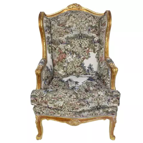 rolandk-wohnen Ohrensessel Barocksessel Kaminsessel (SV1719)