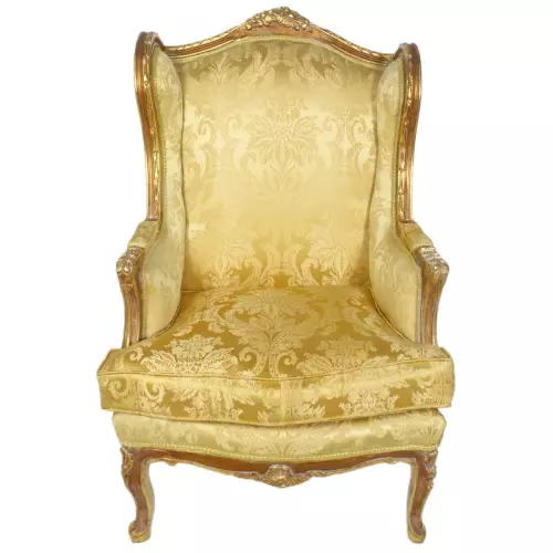 rolandk-wohnen Ohrensessel Barocksessel gold (SV1717)