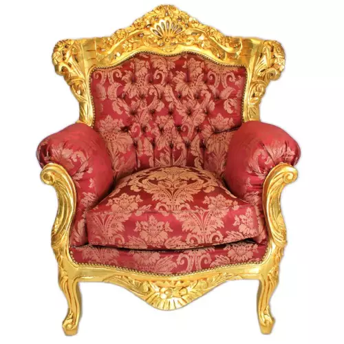 F7 Barocksessel gold bordeauxe