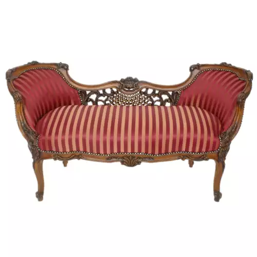 Barocksofa  deluxe bordeaux streep