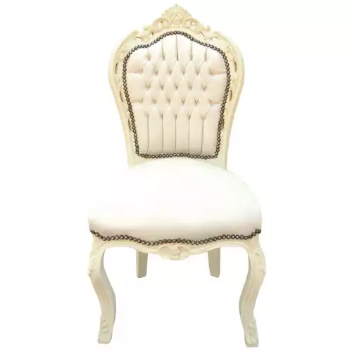 Barockstuhl St 5 Creme