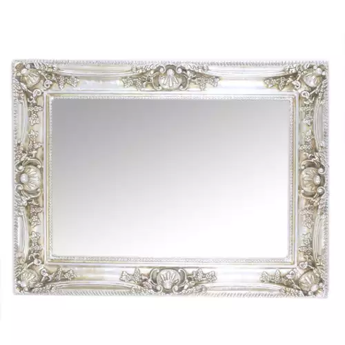 Barock  Spiegel Blondelle silber