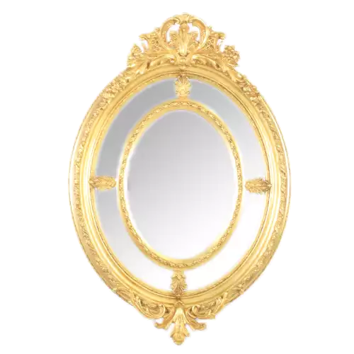 Barockspiegell Elisa-sophie gold Oval