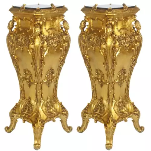 Barocksäule 2er Emporda deluxe Gold