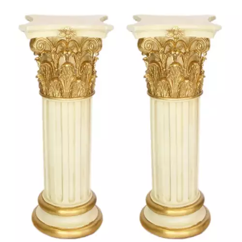 Barocksule 2er Emporda deluxe Gold /creme