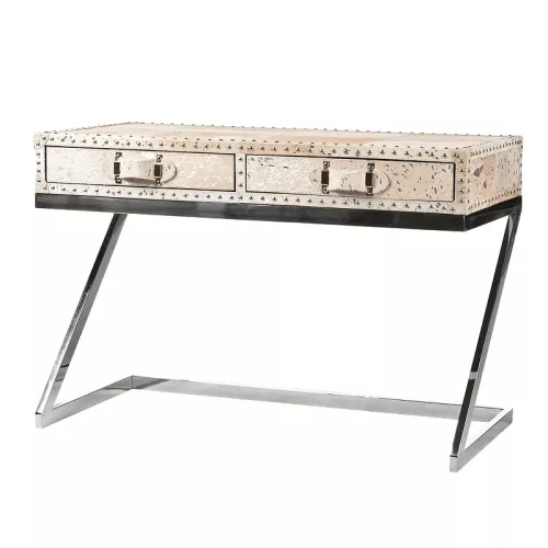 Writing Desk Titan 110x50x75cm (Silver Foil)