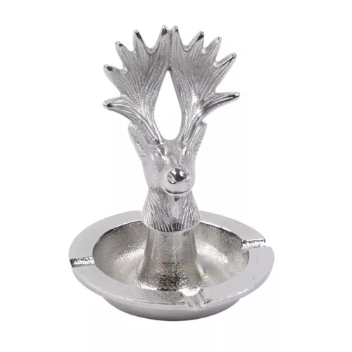 Aschenbecher 13x13x13cm mit Elch-Deckel